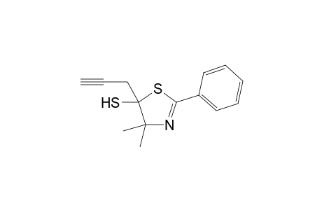 4,5-Dihydro-4,4-dimethyl-2-phenyl-5-(2-propinyl)-1,3-thiazol-5-thiol