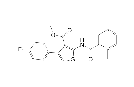 methyl 4-(4-fluorophenyl)-2-[(2-methylbenzoyl)amino]-3-thiophenecarboxylate