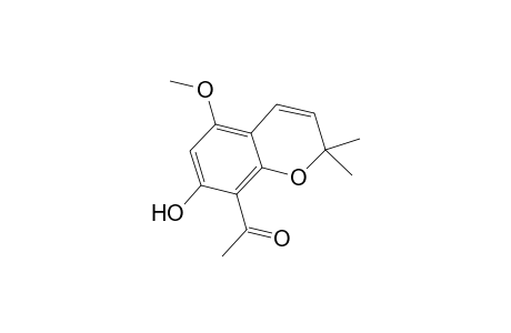 8-CARBOXYMETHYL-5-METHOXY-2,2-DIMETHYL-2H-1-BENZOPYRAN;ALLOEVODIONOL
