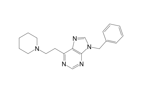 9-Benzyl-6-[2-(piperidinin-1-yl)ethyl]purine