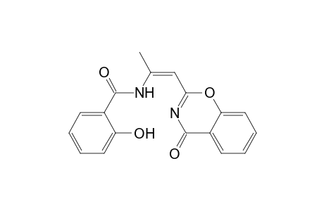 2-[2-(2-Hydroxybenzamido)propenyl]-4H-1,3-benzoxazin-4-one