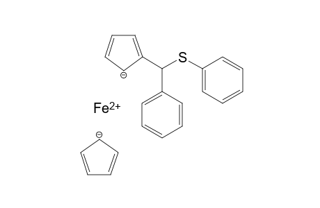 iron(II) 2-(phenyl(phenylthio)methyl)cyclopenta-2,4-dien-1-ide cyclopenta-2,4-dien-1-ide