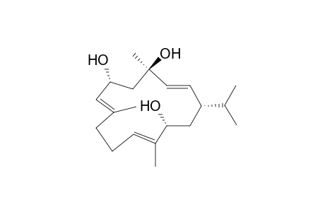 (1R,3R,4E,6S,8R,9E,13E)-3,9,13-trimethyl-6-propan-2-yl-cyclotetradeca-4,9,13-triene-1,3,8-triol