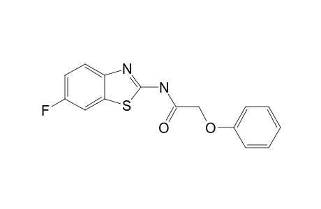 Acetamide, N-(6-fluorobenzothiazol-2-yl)-2-phenoxy-