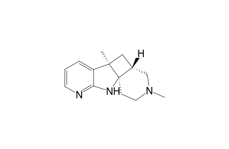 (+-)-(4aRS,5aRS,1-aRS)-3,5a-Dimethyl-1,2,4,4a,5,5a,10-octahydropyrido[4",3":2',3']cyclobuta[1',2':4,5]pyrrolo[2,3-b]pyridine