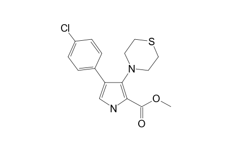 methyl 4-(4-chlorophenyl)-3-thiomorpholin-4-yl-1H-pyrrole-2-carboxylate