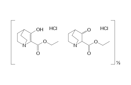 3-oxo-2-quinuclidinecarboxylic acid, ethyl ester, hydrochloride