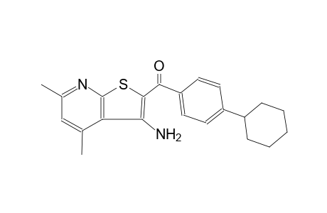 methanone, (3-amino-4,6-dimethylthieno[2,3-b]pyridin-2-yl)(4-cyclohexylphenyl)-