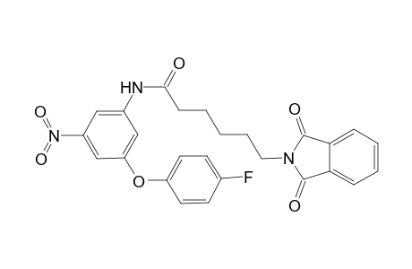 6-(1,3-Dioxo-1,3-dihydro-2H-isoindol-2-yl)-N-[3-(4-fluorophenoxy)-5-nitrophenyl]hexanamide