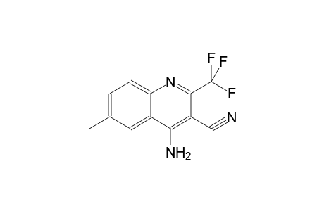 4-amino-6-methyl-2-(trifluoromethyl)-3-quinolinecarbonitrile