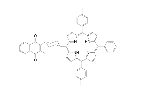 5-[4(a)-(2-Methyl-1,4-naphthoquinon-3-yl)cyclohex(e)-yl]-10,15,20-tris(4-methylphenylene)prophyrin