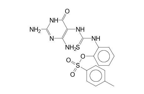 Toluene-4-sulfonic acid 2-[3-(2,4-diamino-6-oxo-1,6-dihydro-pyrimidin-5-yl)-thioureido]-phenyl ester