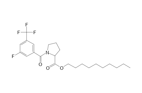 L-Proline, N-(3-fluoro-5-trifluoromethylbenzoyl)-, decyl ester