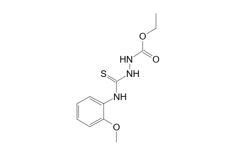 3-(o-methoxyphenylthiocarbamoyl)carbazic acid, ethyl ester