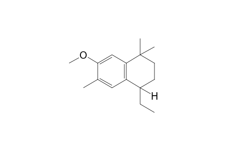 4-ethyl-7-methoxy-1,2,3,4-tetrahydro-1,1,6-trimethylnaphthalene