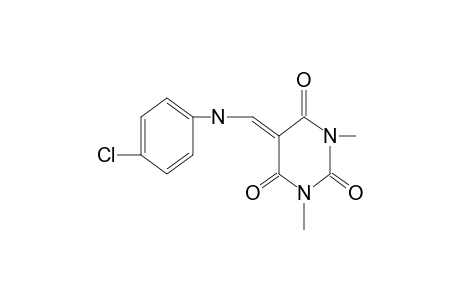 5-[(p-chloroanilino)methylene]-1,3-dimethylbarbituric acid