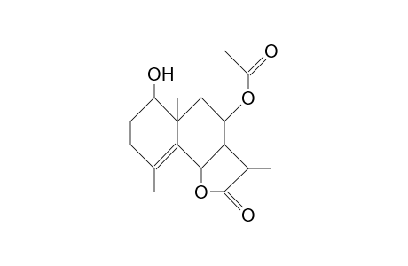 8a-Acetoxy-1b-hydroxy-6,11b,7aH-eudesm-4-en-6,12-olide