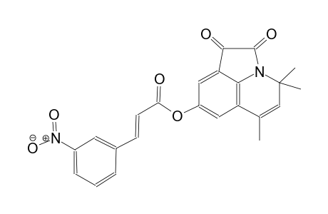 4,4,6-trimethyl-1,2-dioxo-1,2-dihydro-4H-pyrrolo[3,2,1-ij]quinolin-8-yl (2E)-3-(3-nitrophenyl)-2-propenoate