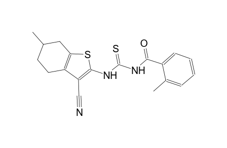 N-(3-cyano-6-methyl-4,5,6,7-tetrahydro-1-benzothien-2-yl)-N'-(2-methylbenzoyl)thiourea