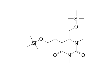 1,3-Dimethyl-5-(2-trimethylsilyloxyethyl)-6-(trimethylsilyloxymethyl)-1,3-diazinane-2,4-dione