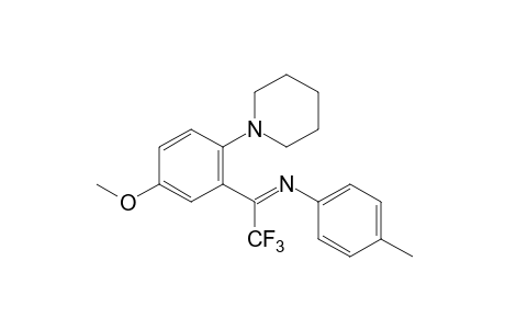 1-[4-methoxy-2-(N-p-tolyl-2,2,2-trifluoroacetimidoyl)phenyl]piperidine