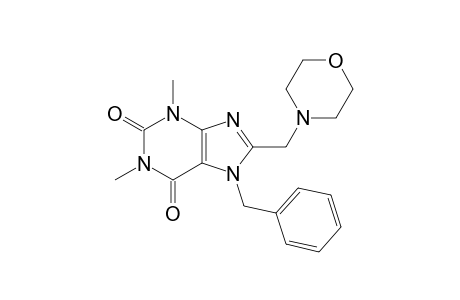 7-benzyl-1,3-dimethyl-8-(4-morpholinylmethyl)-3,7-dihydro-1H-purine-2,6-dione