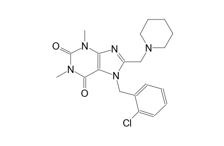 7-(2-chlorobenzyl)-1,3-dimethyl-8-(1-piperidinylmethyl)-3,7-dihydro-1H-purine-2,6-dione