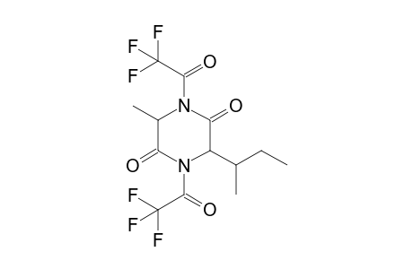 1,4-Bis(trifluoroacetyl)-3-methyl-6-(1-methylpropyl)-2,5-diketopiperazine