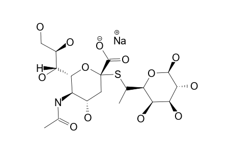 SODIUM-SALT-OF-5-ACETAMIDO-3,5-DIDEOXY-2-THIO-ALPHA-D-GLYCERO-D-GALACTO-NONULOPYRANOSYLONIC-ACID-(2-S-6)-7-DEOXY-L-GLYCERO-D-GALACTO-HEPT