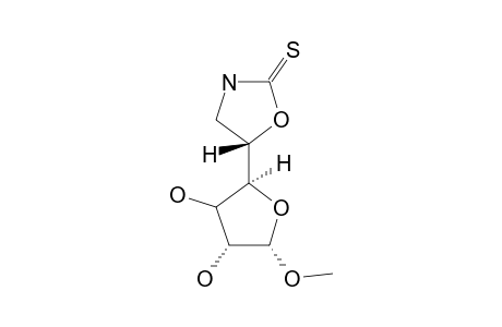 (5R)-[(4'S)-1'-O-METHYL-BETA-L-THREO-FURANOS-4'-YL]-OXAZOLIDINE-2-THIONE