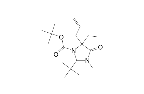 tert-Butyl 5-allyl-2-tert-butyl-5-ethyl-3-methyl-4-oxo-1-imidazolidinecarboxylate