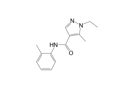 1-ethyl-5-methyl-N-(2-methylphenyl)-1H-pyrazole-4-carboxamide