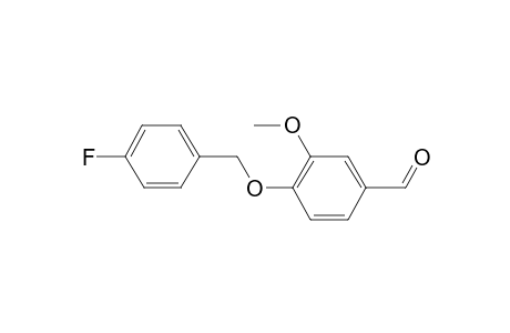 Benzaldehyde, 4-[(4-fluorophenyl)methoxy]-3-methoxy-