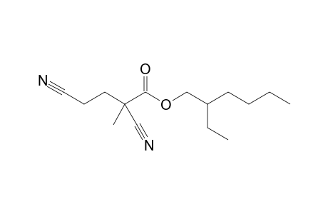 2-Ethylhexyl ester 2,4-dicyano-2-methylbutanoic acid ester