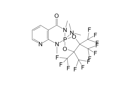 5,6-Benzo-2-(dimethylamino)-1,3-dimethyl-8,8,9,9-tetrakis(trifluoromethyl)-1,3-diaza-7,10-dioxa-2.lambda(5).-phosphaspiro[4.5]decan-4-one