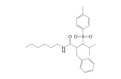 N-Hexyl-2-benzyl-4-methyl-3-(p-tolylsulfonyl)pentamide