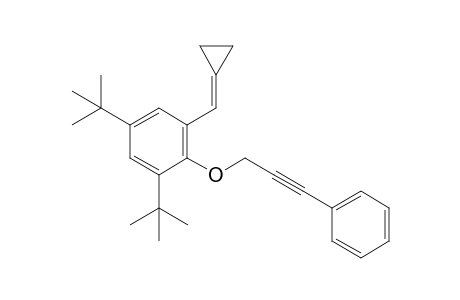 1,5-ditert-butyl-3-(cyclopropylidenemethyl)-2-(3-phenylprop-2-ynoxy)benzene