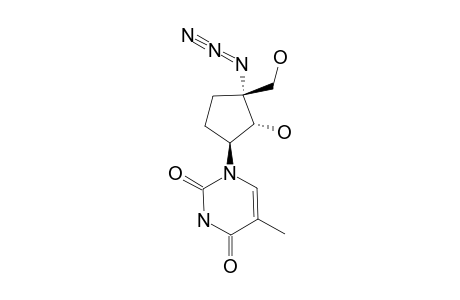 (+/-)-(1'-ALPHA,2'-ALPHA,3'-BETA)-1-[1-AZIDO-2-HYDROXY-1-(HYDROXYMETHYL)-3-CYCLOPENTYL]-THYMINE