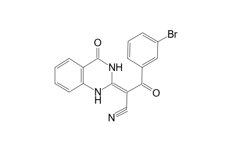 (2Z)-3-(3-bromophenyl)-3-keto-2-(4-keto-1H-quinazolin-2-ylidene)propionitrile