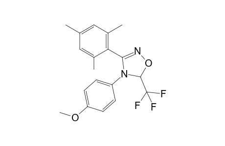 3-(2,4,6-Trimethylphenyl)-4-(4-methoxyphenyl)-5-trifluoromethyl-4,5-dihydro-1,2,4-oxadiazole