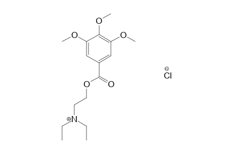 3,4,5-trimethoxybenzoic acid, 2-(diethylamino)ethyl ester, hydrochloride