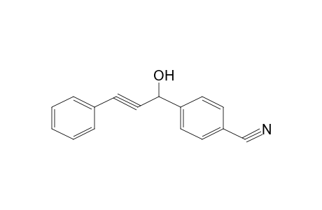 4-(1-Hydroxy-3-phenyl-2-propynyl)benzonitrile