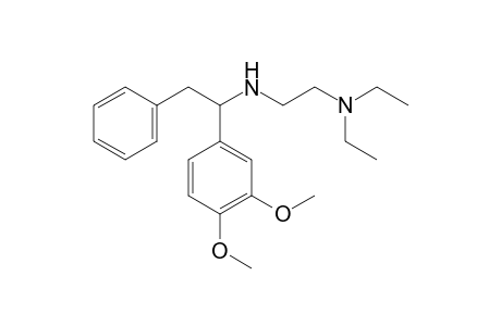 N,N-diethyl-N'-[alpha-(3,4-dimethoxyphenyl)phenethyl]ethylenediamine