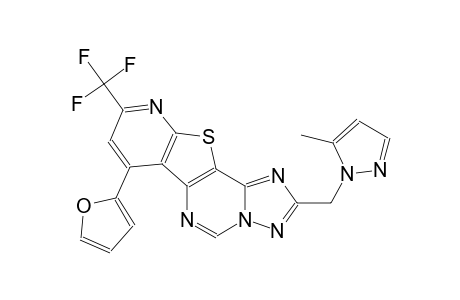 7-(2-furyl)-2-[(5-methyl-1H-pyrazol-1-yl)methyl]-9-(trifluoromethyl)pyrido[3',2':4,5]thieno[2,3-e][1,2,4]triazolo[1,5-c]pyrimidine