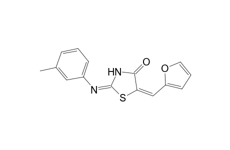 (2E,5E)-5-(2-Furylmethylene)-2-[(3-methylphenyl)imino]-1,3-thiazolidin-4-one