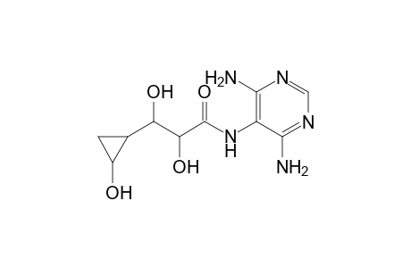 D-ribo-Hexonamide, 2,5-anhydro-4-deoxy-N-(4,6-diamino-5-pyrimidinyl)-