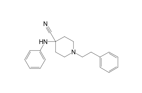 4-anilino-1-(2-phenylethyl)-4-piperidinecarbonitrile