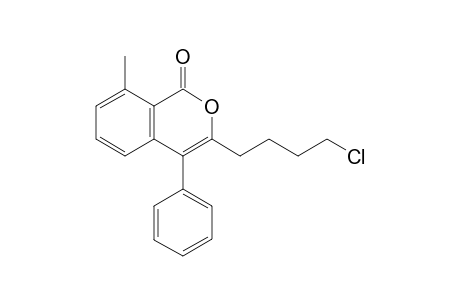 3-(4-Chlorobutyl)-8-methyl-4-phenyl-1H-isochromen-1-one