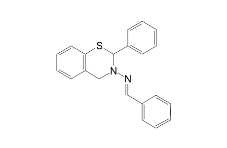 3,4-Dihydro-2-phenyl-3-(phenylmethyleneamino)-2H-(1,3)benzothiazine