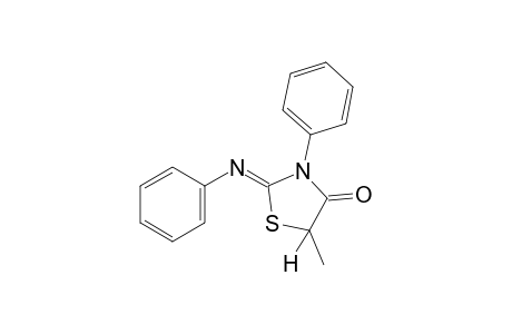 5-methyl-3-phenyl-2-(phenylimino)-4-thiazolidinone